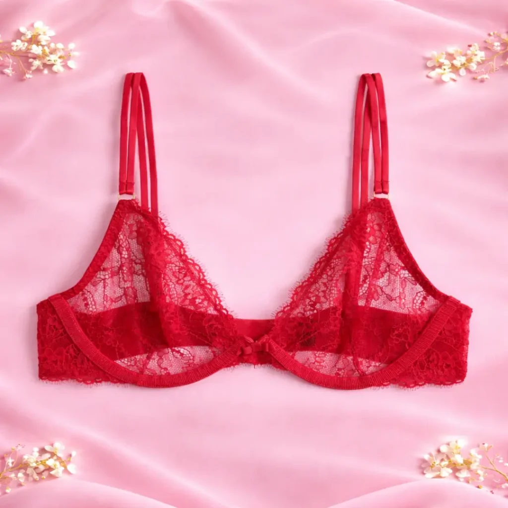 Lace Plunge Non padded Bra