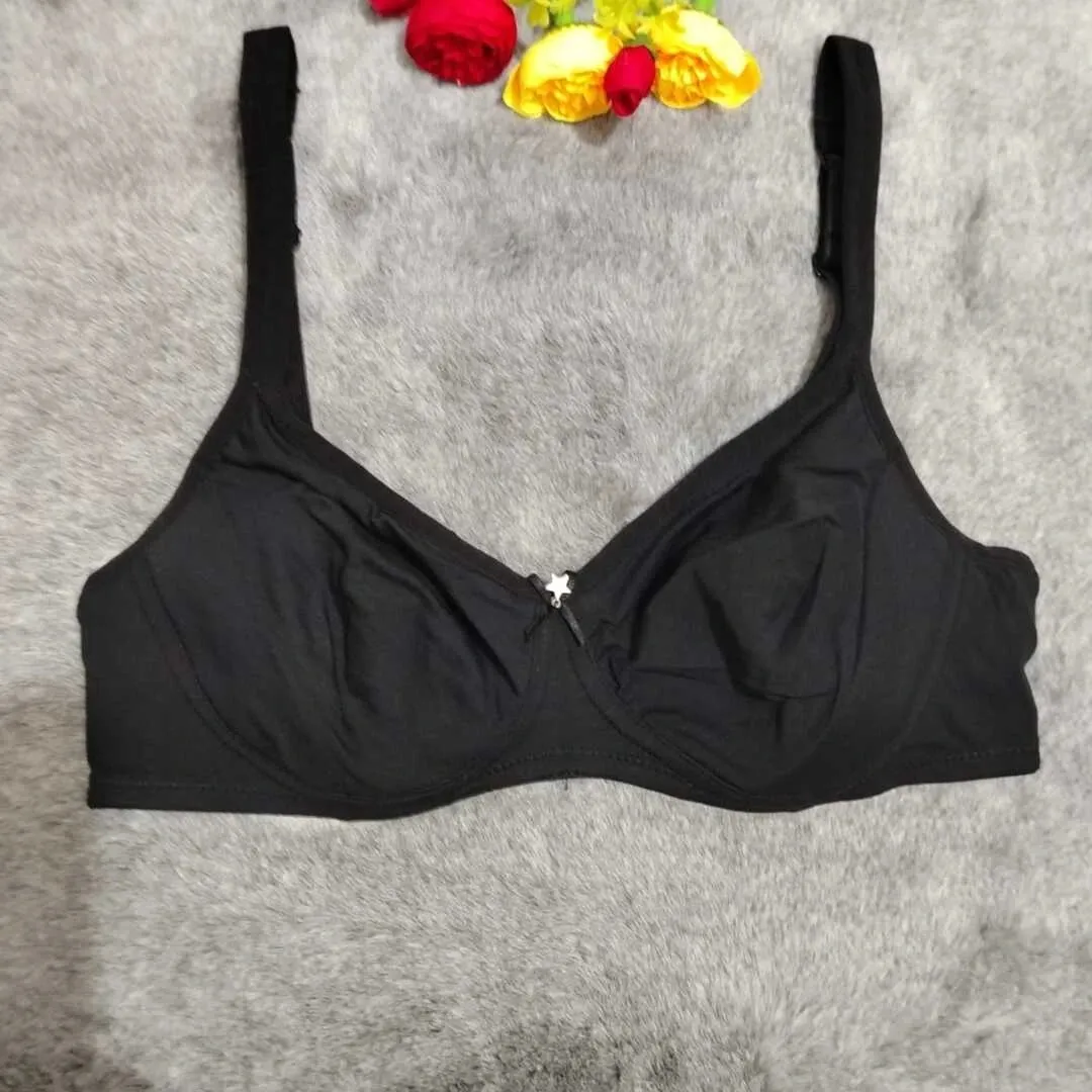 Cotton-Bra-Black-Color Cotton Bra