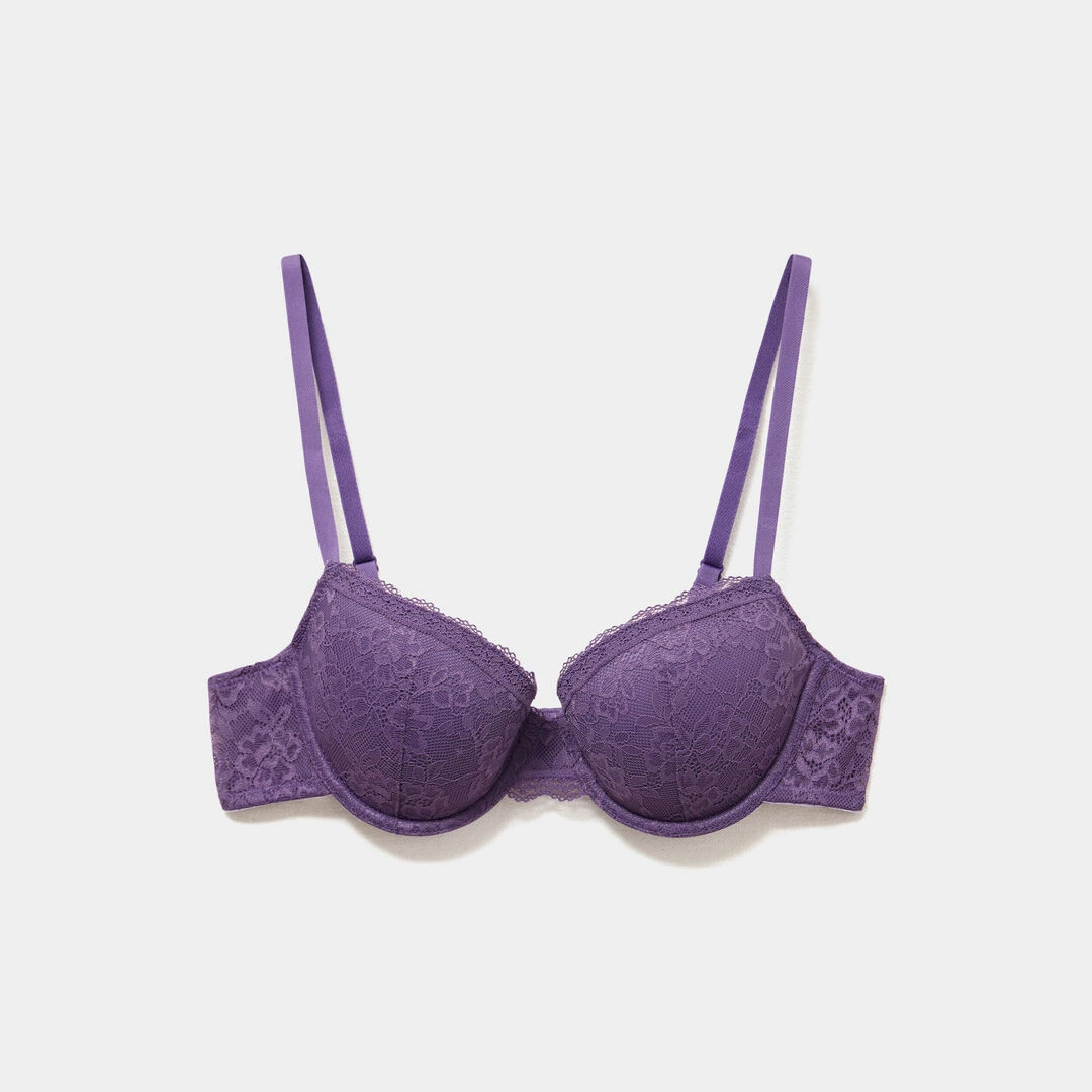 Lace Padded Balconette Bra